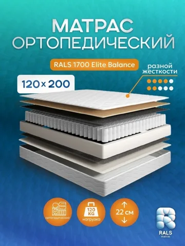 Матрас Eurolux Elite Balance 17, 120x200x21 см