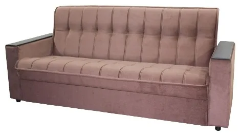 Диван прямой Мебель Eurolux Comfort №401, 220х87 см, обивка ткань, коричневый